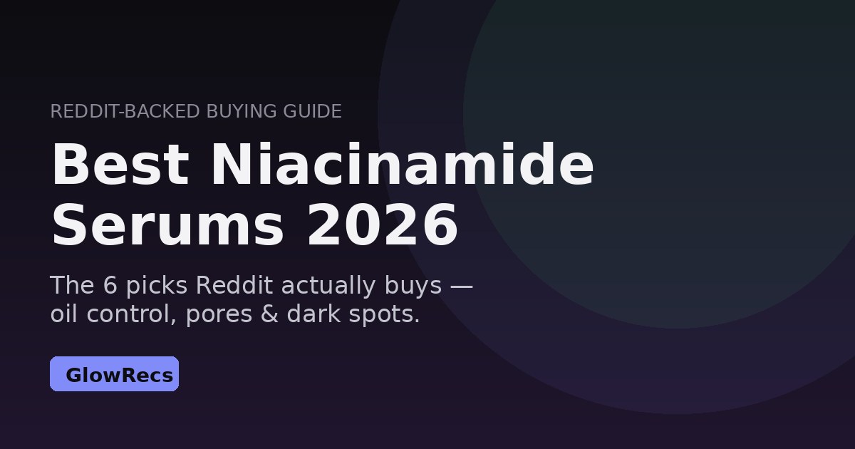 Best Niacinamide Serums 2026: GlowRecs' Reddit-Backed Top 6