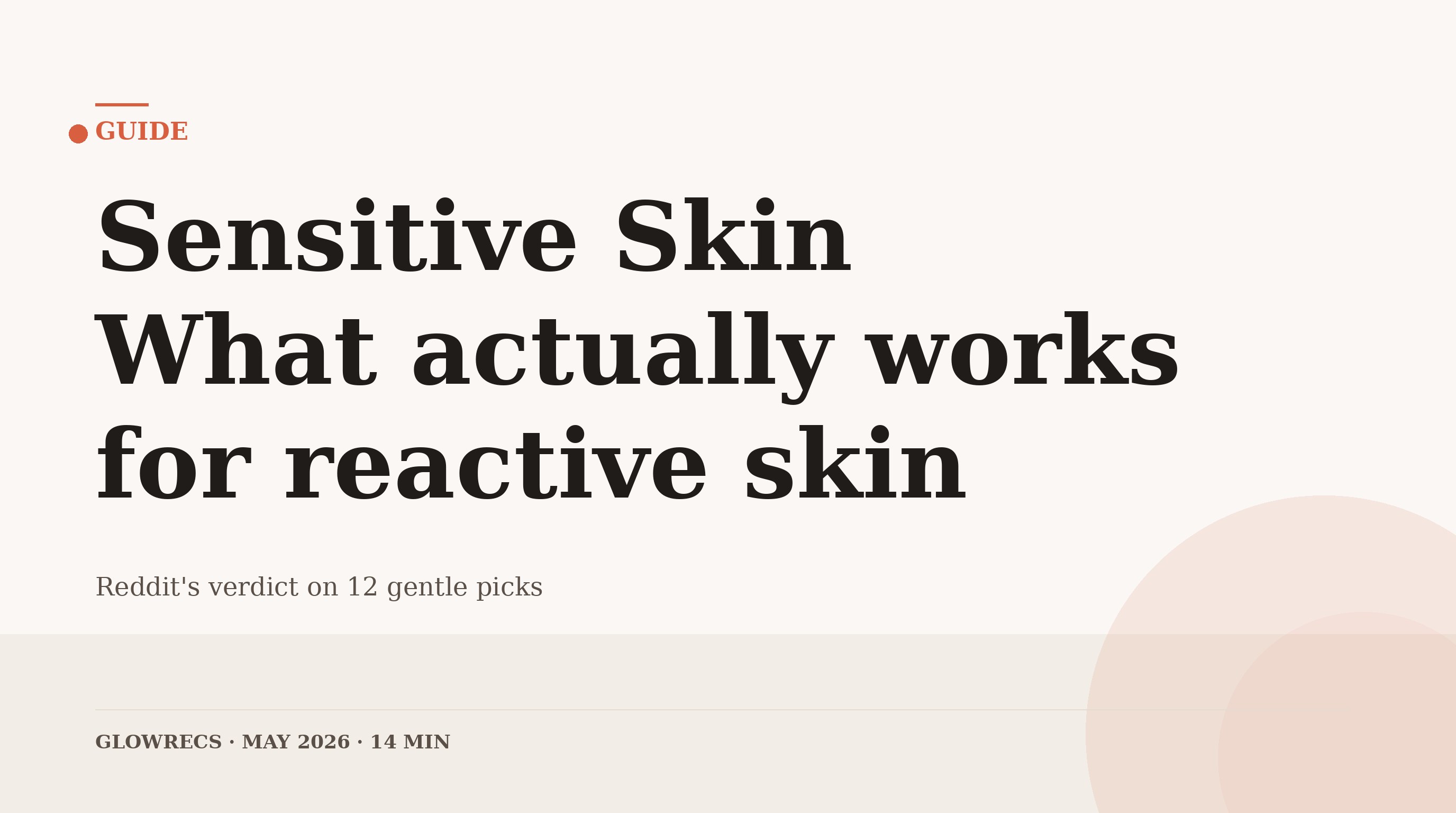 Best Skincare for Sensitive Skin 2026: Reddit's Verdict on What Actually Works